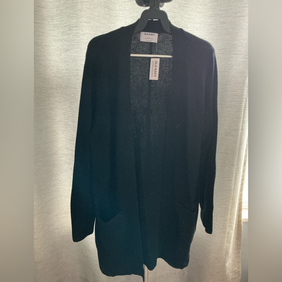 Old Navy Size M Black Open-Front Cardigan – Effortless & Cozy 🖤 - Picture 1 of 5